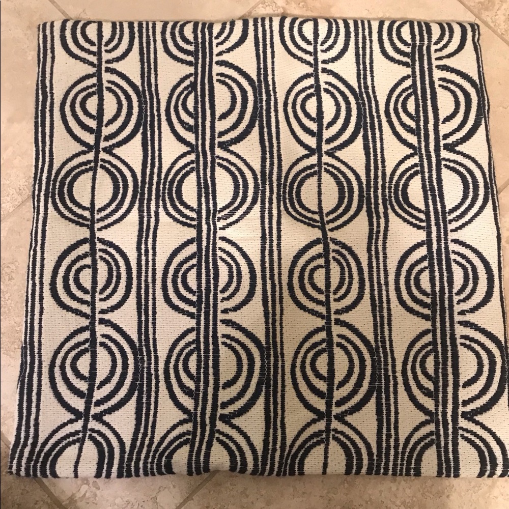 West Elm Embroidered Pillow Cover 18” Square